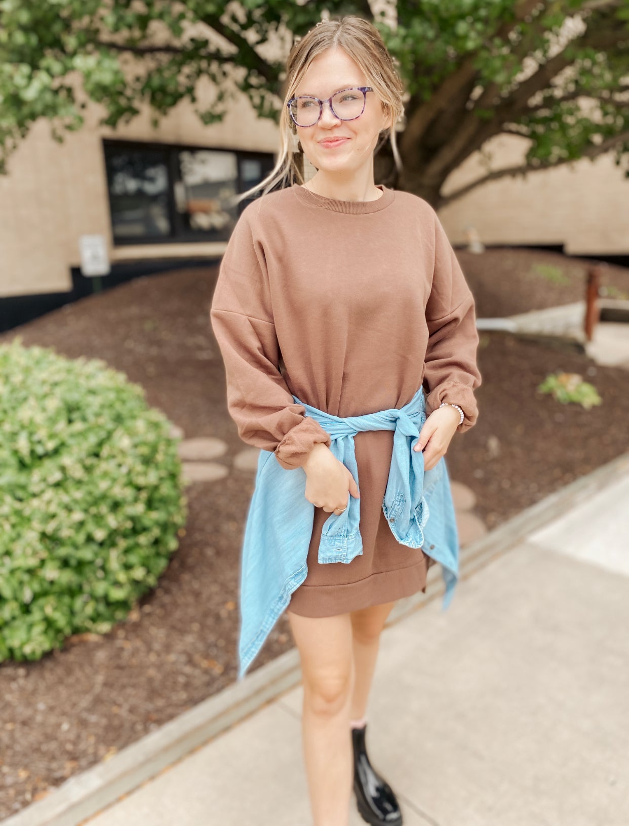 On The Move Oversized Sweatshirt- Mocha