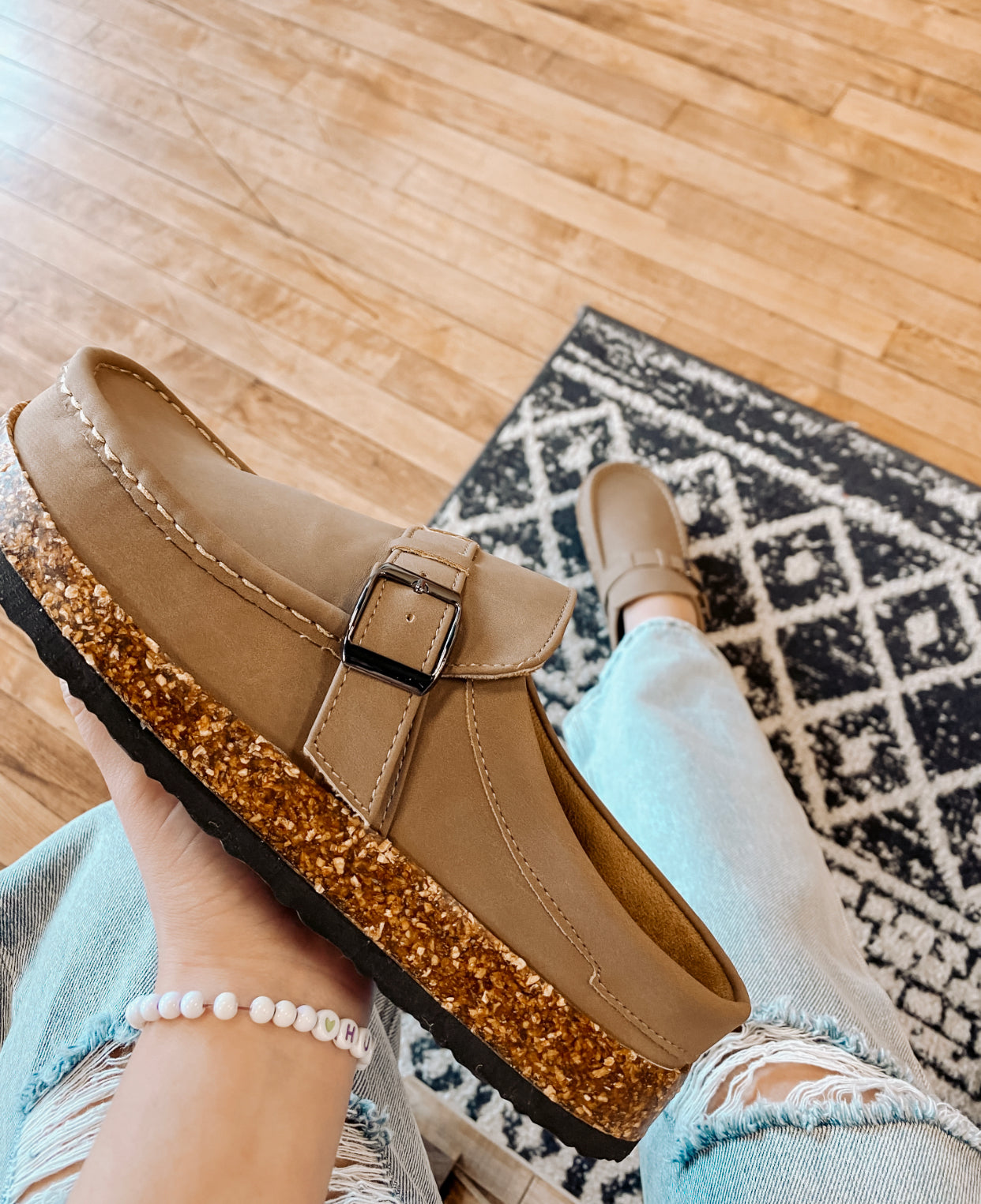 Emma Taupe Mule
