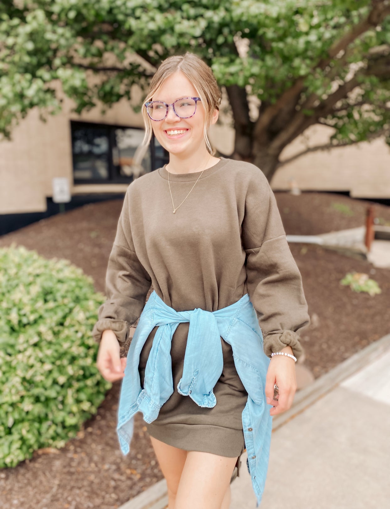 On The Move Oversized Sweatshirt- Olive