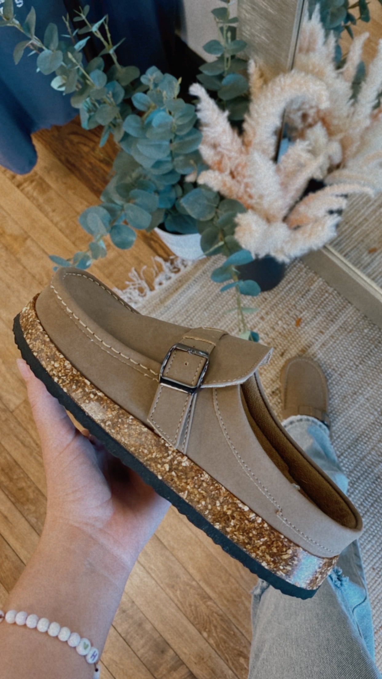 Emma Taupe Mule