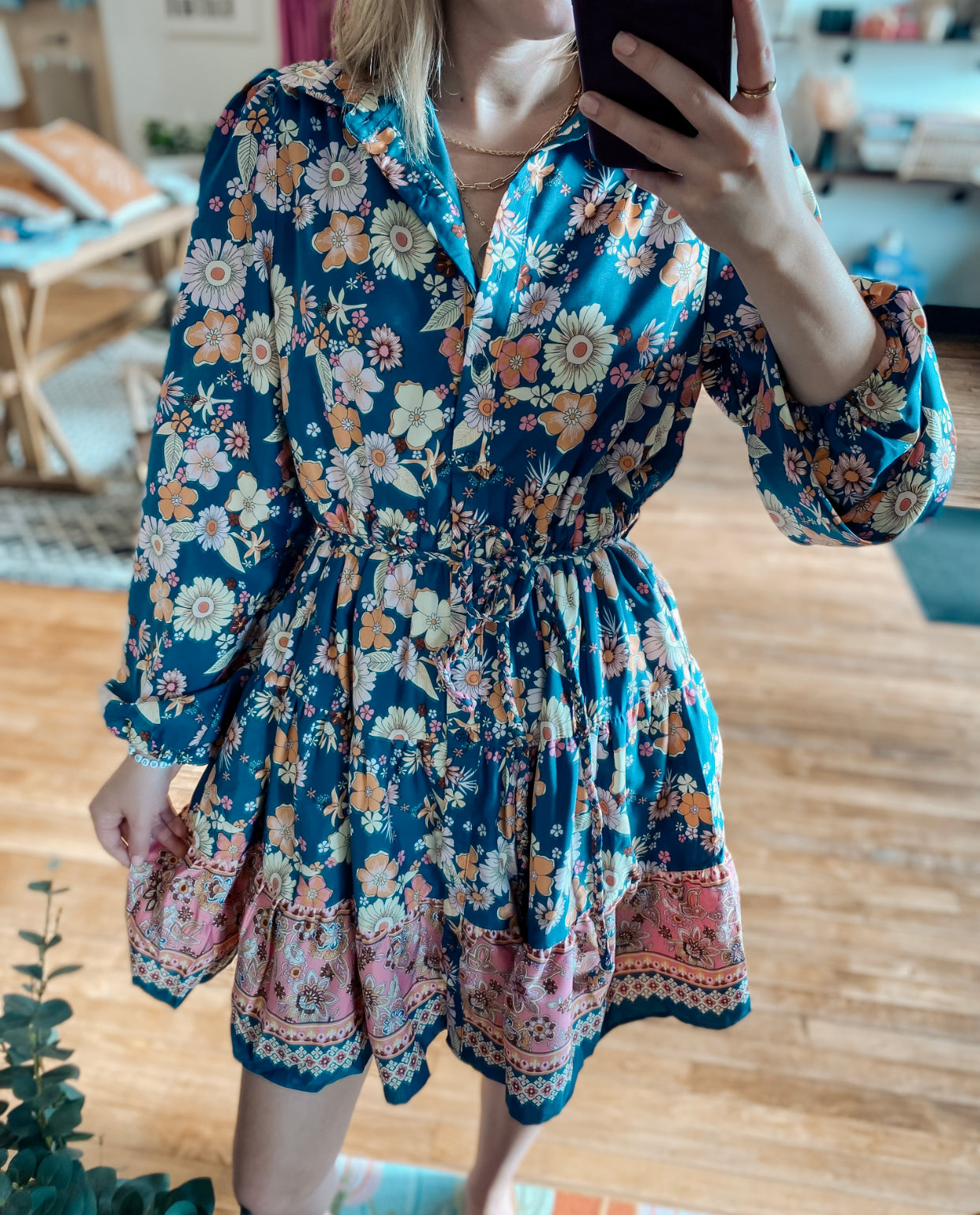 Waiting For You Floral Dress