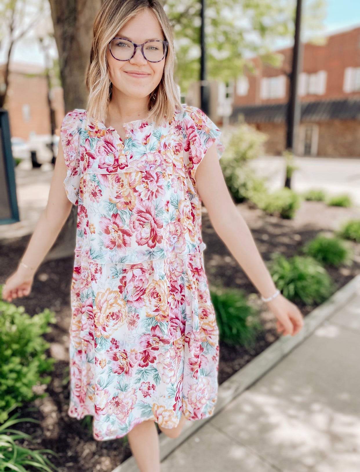 Lift Up The Moment Floral Dress