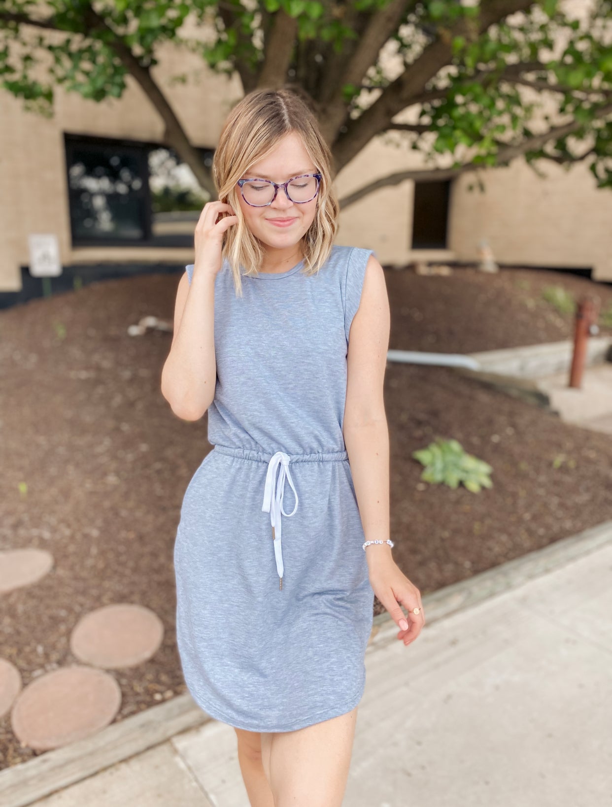 See You Again Denim Blue Dress