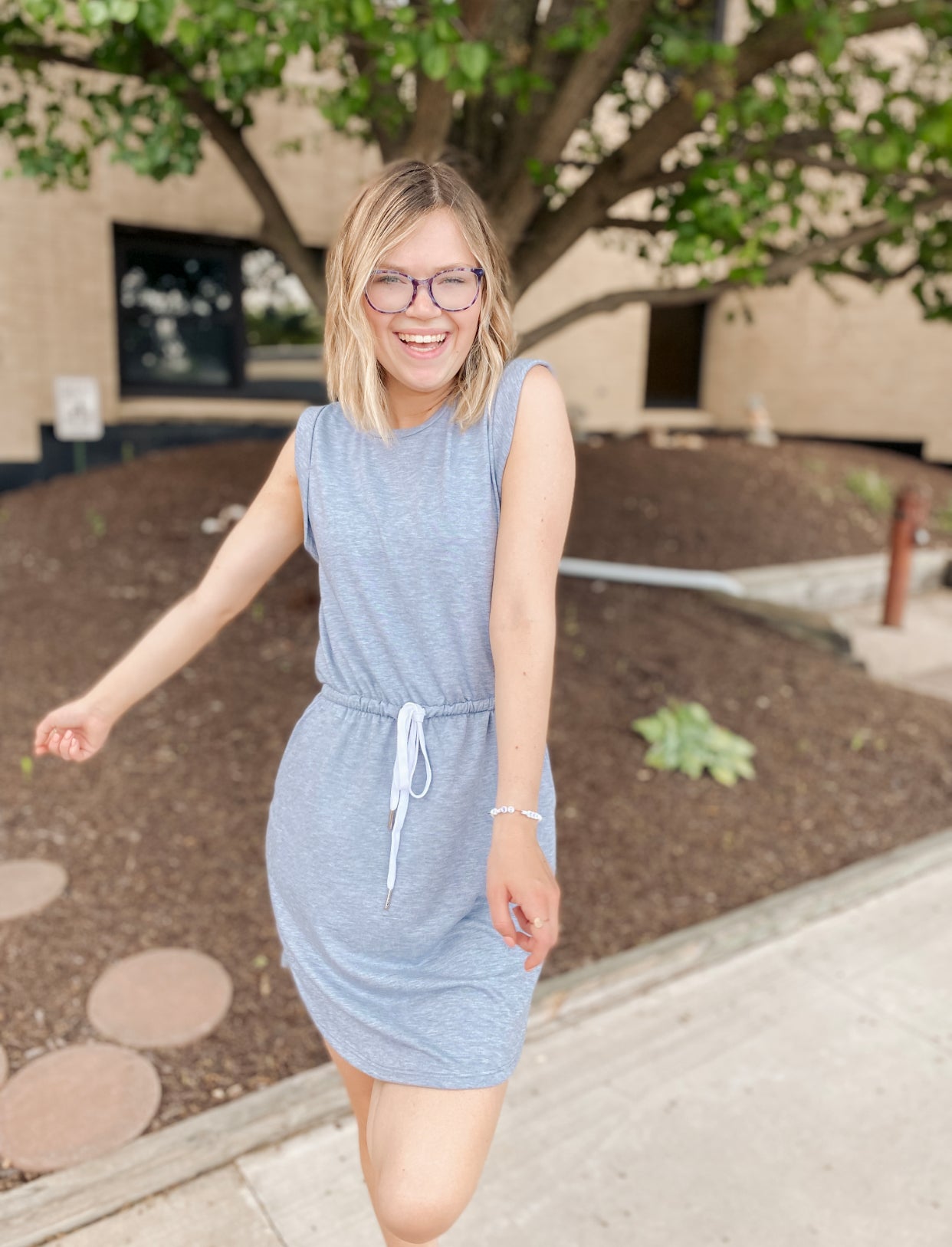 See You Again Denim Blue Dress