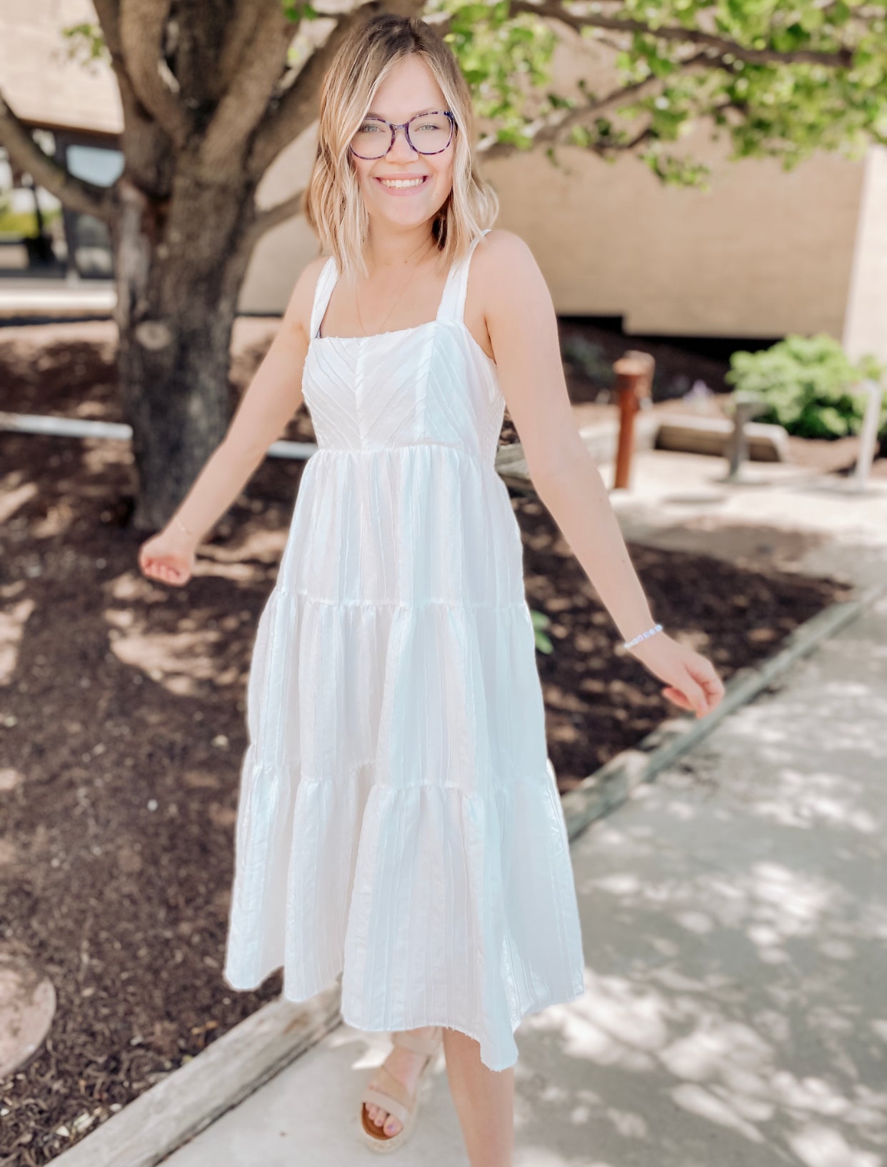 Free To Shine Detailed Midi Dress