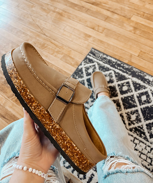 Emma Taupe Mule