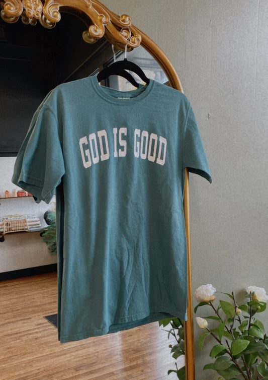 God Is Good Tee- Teal