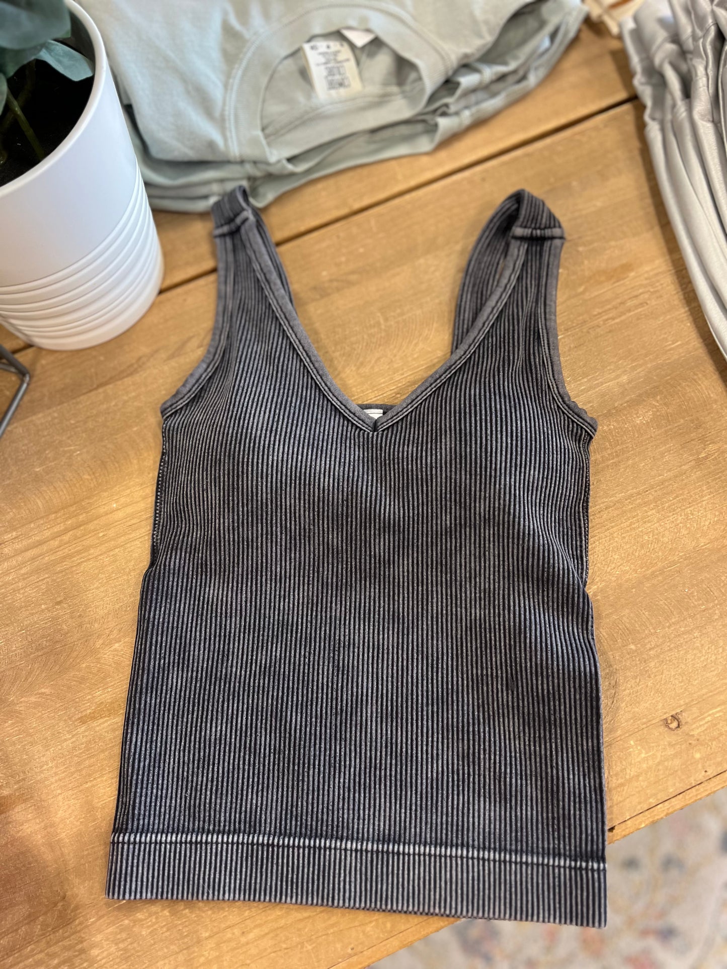 Lovely Day Seamless Black Tank