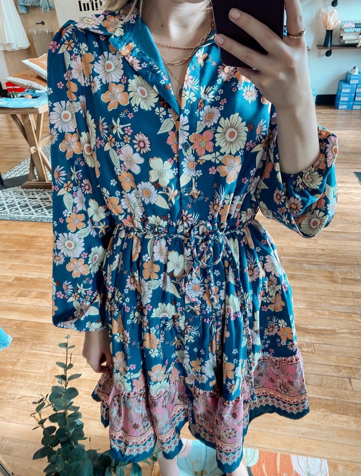 Waiting For You Floral Dress