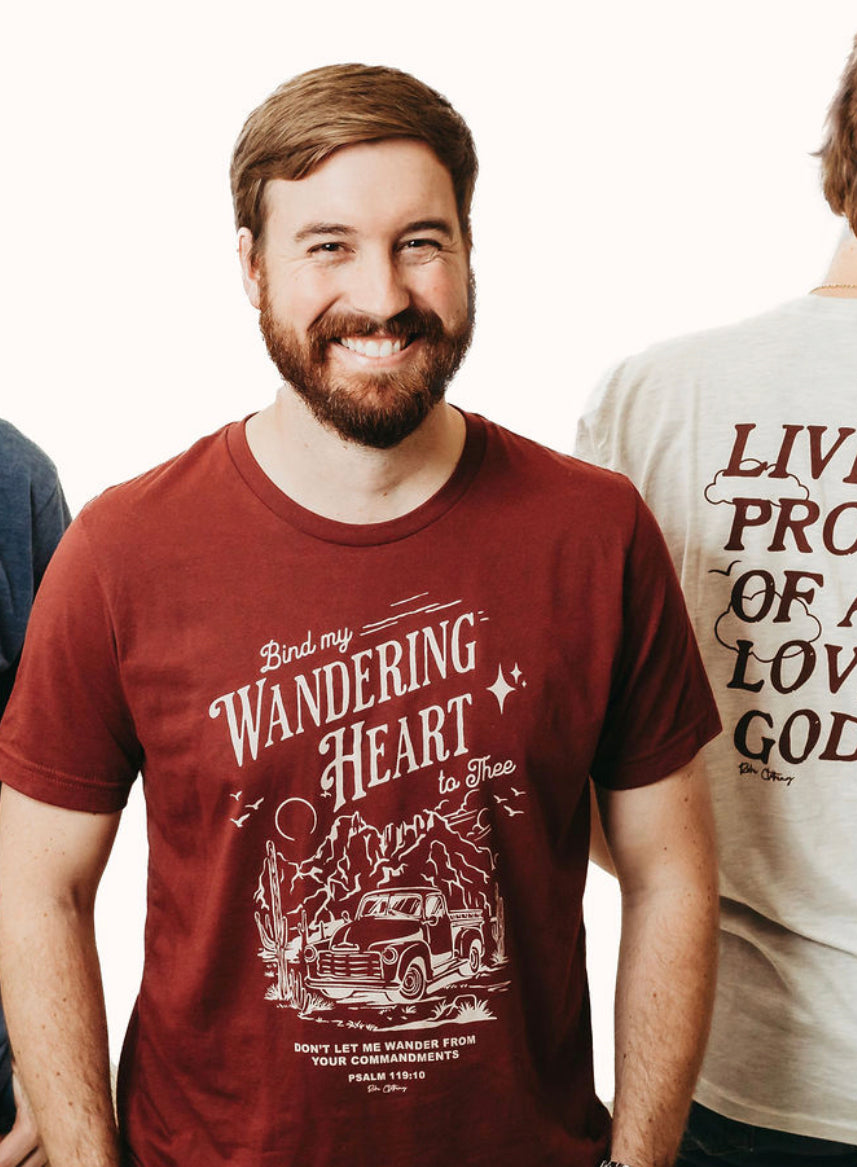 Bind My Wandering Heart Maroon Graphic T-Shirt- ONLINE ONLY
