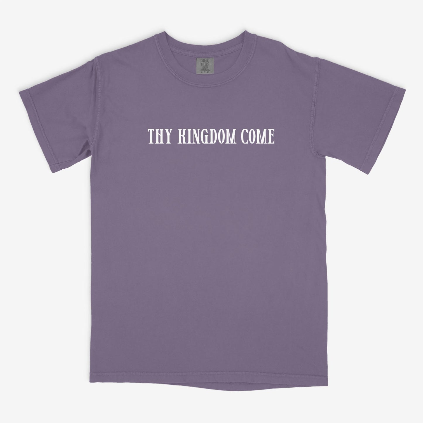 Thy Kingdom Come Christian Graphic Tee in Wine- ONLINE ONLY