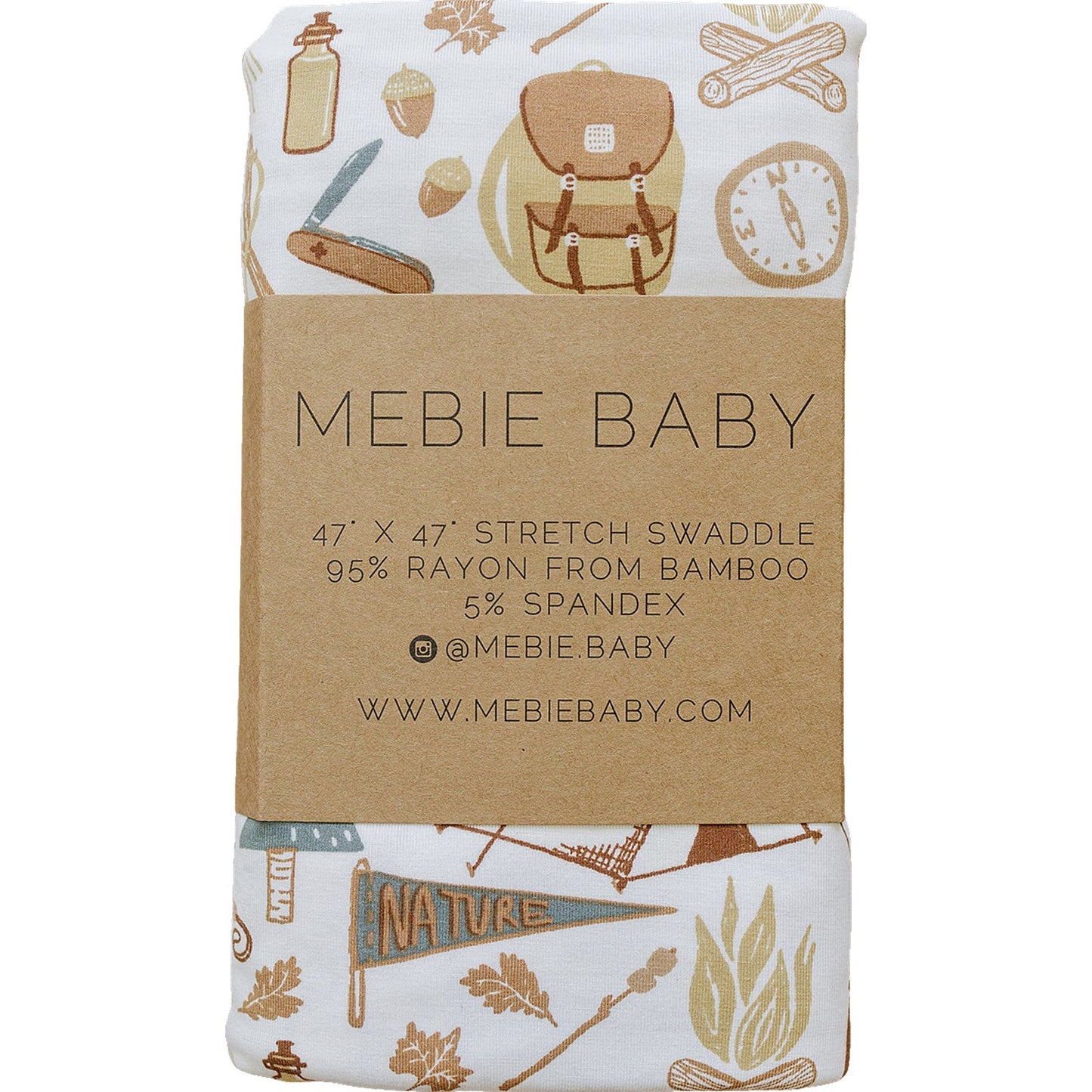 Camping Trip Bamboo Stretch Swaddle- ONLINE ONLY