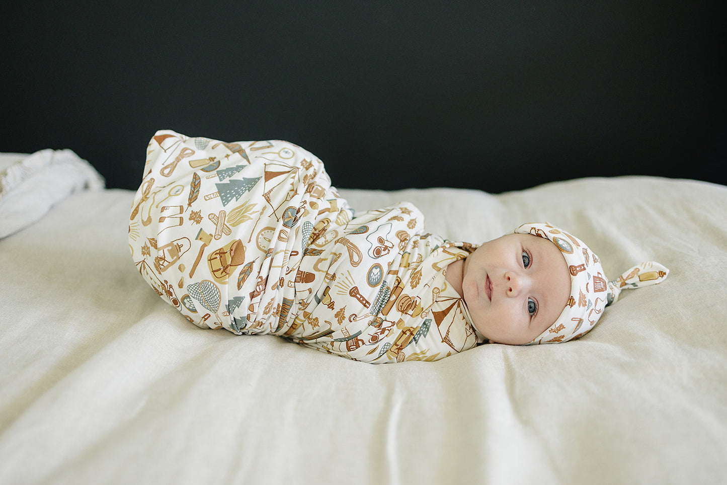 Camping Trip Bamboo Stretch Swaddle- ONLINE ONLY