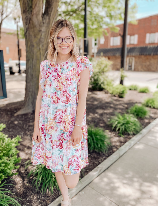 Lift Up The Moment Floral Dress