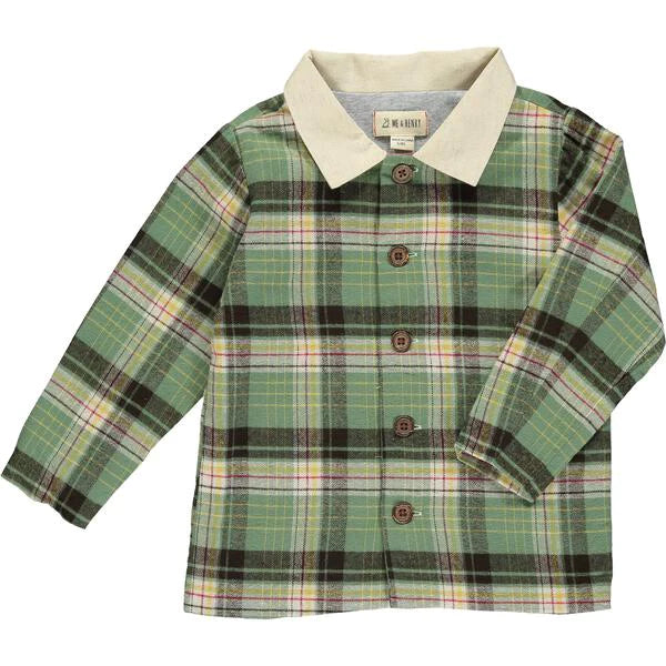 Wellford Lumberjack Plaid Shirt-Green/Brown
