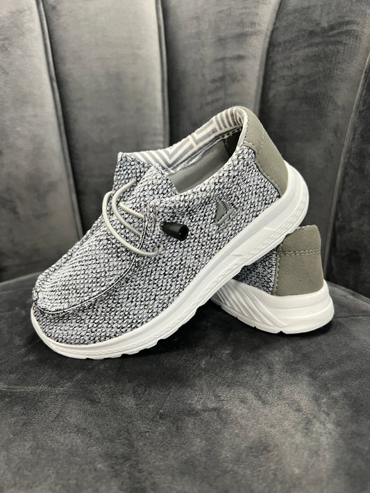 Boys Grey Casual Slip On Shoes