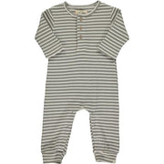 Mason Striped Romper-Grey