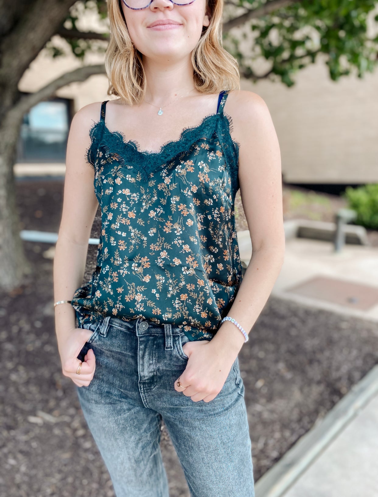 Darling Moments Floral Cami Blouse