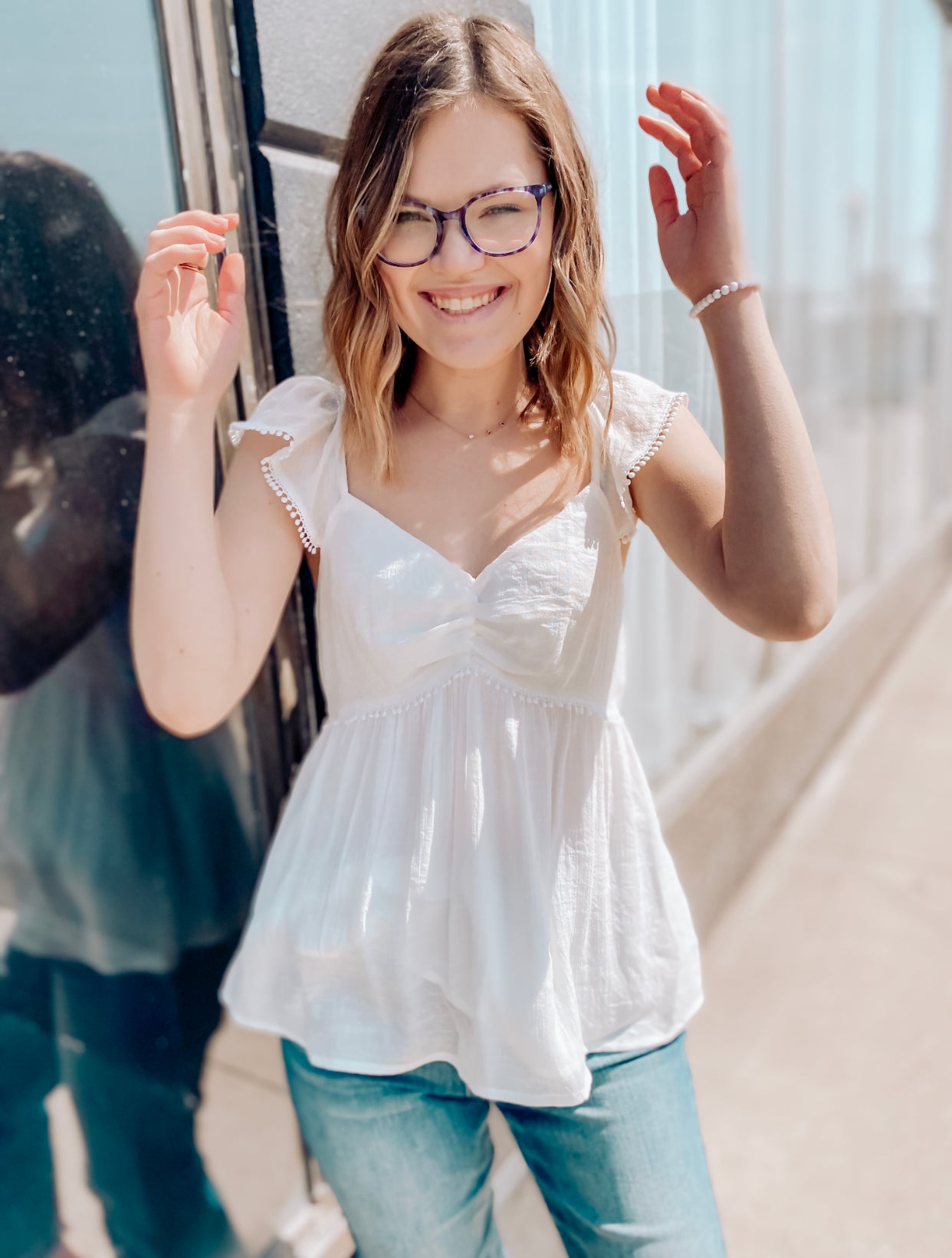 Island Fever Eyelet Blouse